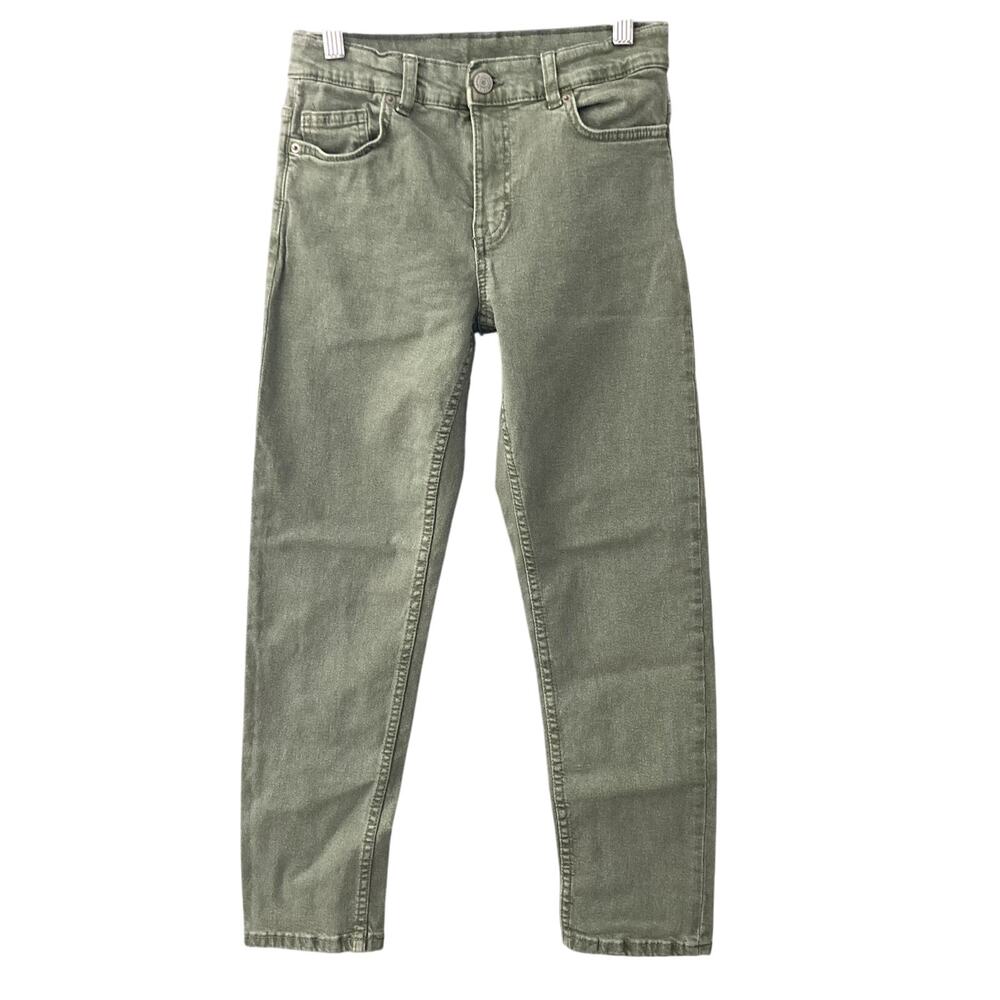 Zara Slim Fit Green Denim Jeans - 10